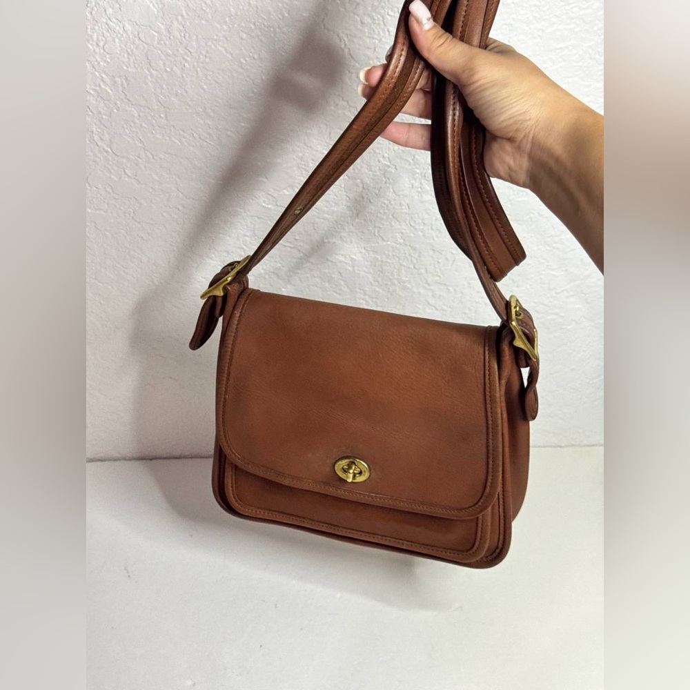 Vintage Coach Rambler’s Legacy Bag Brown - Picture 7 of 15